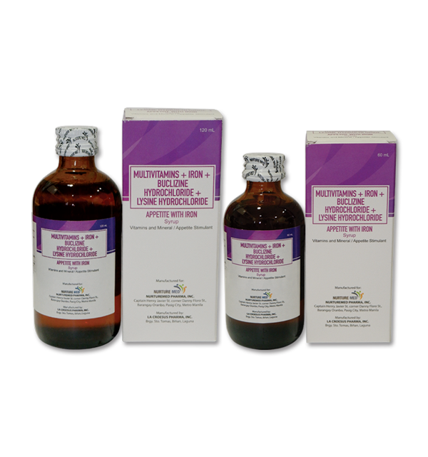 Product Highlight - Multivitamins + Iron + Buclizine HCl + Lysine HCl (Appetite with Iron)