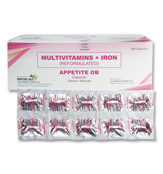 Product Highlight - Multivitamins + Iron (Appetite OB)