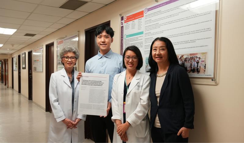 From left:  Prof Juliana Chan, Dr Natural Chu, Dr Elaine Chow, Prof Joan Zuo